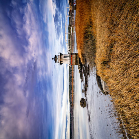 Low Tide on the Kennebec with Coastal Lighthouse 100 Jigsaw Puzzle 3D Modell