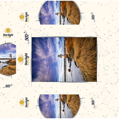 Low Tide on the Kennebec with Coastal Lighthouse 500 Jigsaw Puzzle box 3D Modell