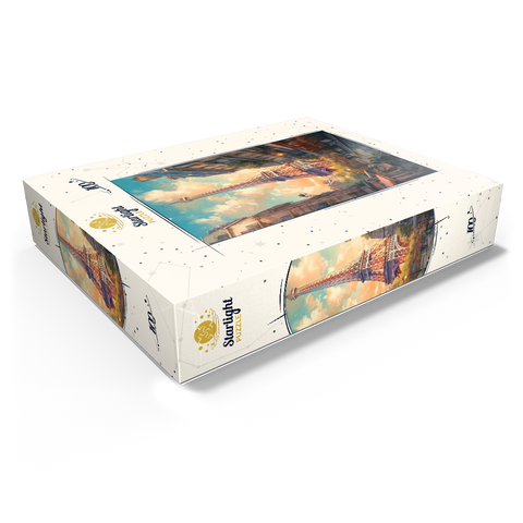 Eiffel Tower at Sunset in Paris 100 Jigsaw Puzzle box view1