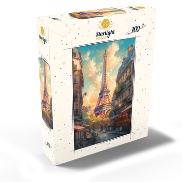 Eiffel Tower at Sunset in Paris 100 Jigsaw Puzzle box view2