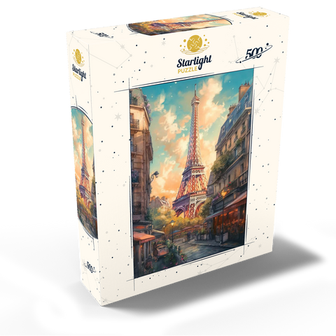 Eiffel Tower at Sunset in Paris 500 Jigsaw Puzzle box view2
