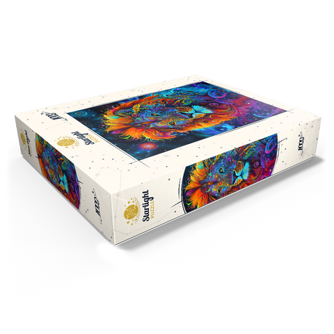 Cosmic Psychedelic Lion Portrait 1000 Jigsaw Puzzle box view1