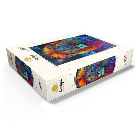 Cosmic Psychedelic Lion Portrait 500 Jigsaw Puzzle box view1