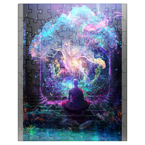 puzzleplate Enlightened Meditation Under the Cosmic Tree 100 Jigsaw Puzzle