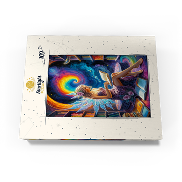 Enchanted Fairy Reading in Cosmic Library 100 Jigsaw Puzzle box view3