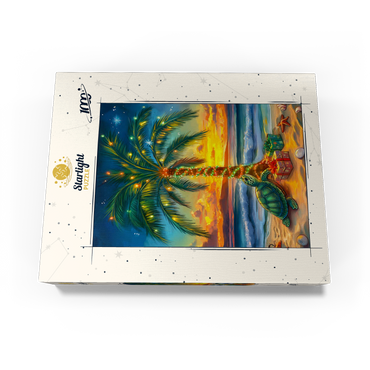 Tropical Holiday Sunset with Sea Turtle 1000 Jigsaw Puzzle box view3