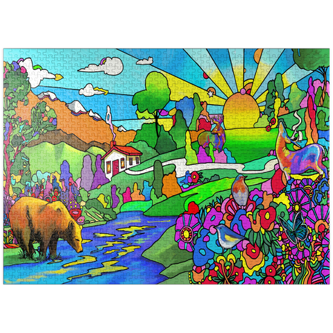 puzzleplate Bear River Sunset 1000 Jigsaw Puzzle