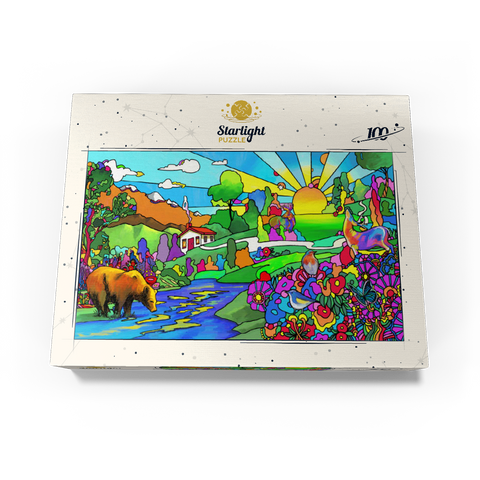 Bear River Sunset 100 Jigsaw Puzzle box view3