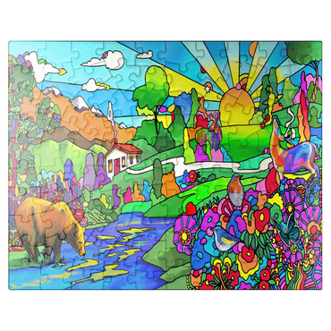 puzzleplate Bear River Sunset 100 Jigsaw Puzzle