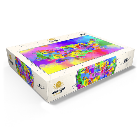 usa map 100 Jigsaw Puzzle box view1
