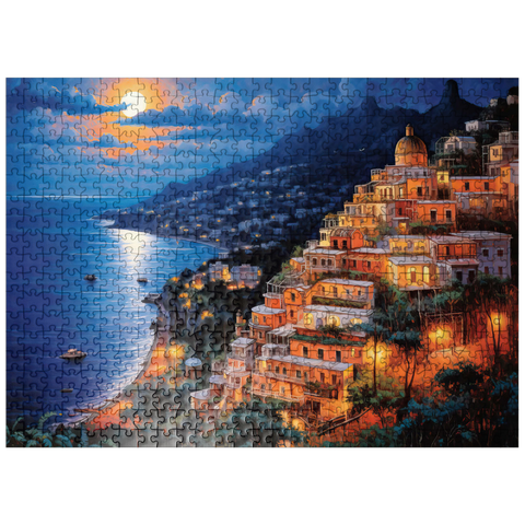 puzzleplate Positano Moonlit 500 Jigsaw Puzzle