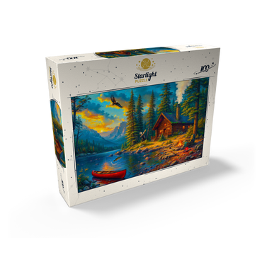 Cabin by the Lake 100 Jigsaw Puzzle box view2