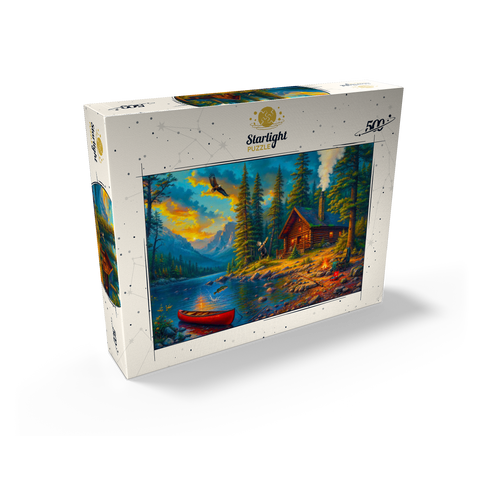 Cabin by the Lake 500 Jigsaw Puzzle box view2