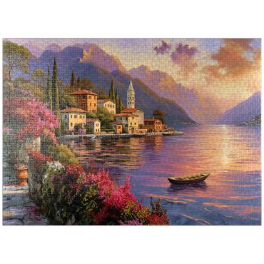 puzzleplate Marina and Sunset, Italia 1000 Jigsaw Puzzle