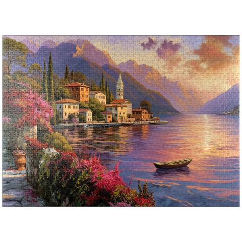 puzzleplate Marina and Sunset, Italia 1000 Jigsaw Puzzle