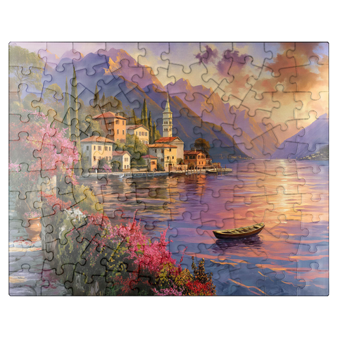 puzzleplate Marina and Sunset, Italia 100 Jigsaw Puzzle