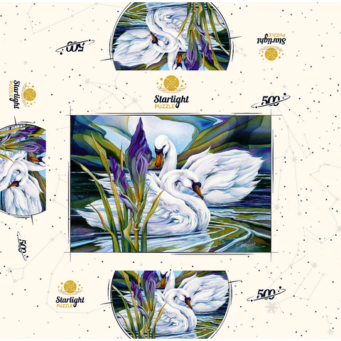 Everlasting Love 500 Jigsaw Puzzle box 3D Modell