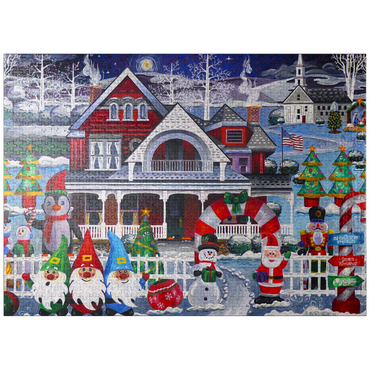 puzzleplate Inflatable Christmas 1000 Jigsaw Puzzle