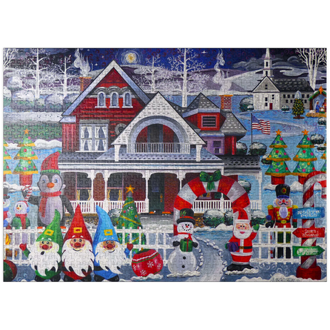 puzzleplate Inflatable Christmas 1000 Jigsaw Puzzle