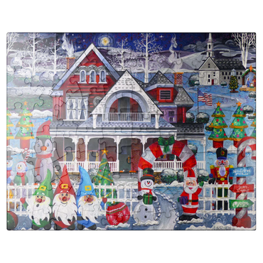 puzzleplate Inflatable Christmas 100 Jigsaw Puzzle
