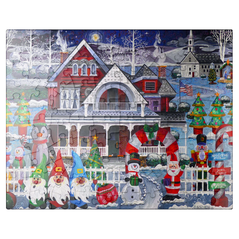 puzzleplate Inflatable Christmas 100 Jigsaw Puzzle