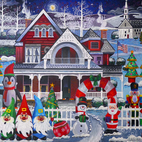 Inflatable Christmas 100 Jigsaw Puzzle 3D Modell