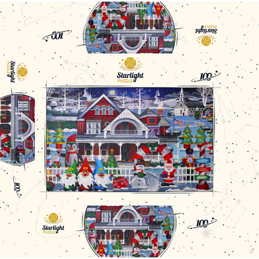 Inflatable Christmas 100 Jigsaw Puzzle box 3D Modell