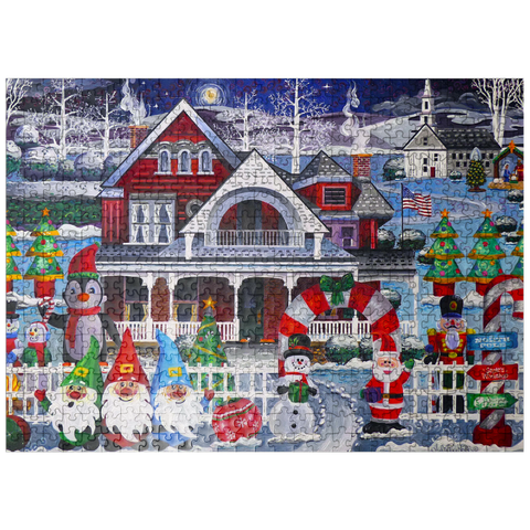 puzzleplate Inflatable Christmas 500 Jigsaw Puzzle