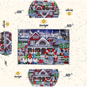 Inflatable Christmas 500 Jigsaw Puzzle box 3D Modell