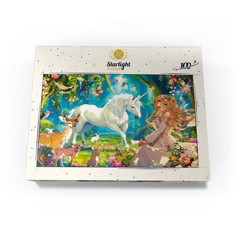 Fairy and Unicorn 100 Jigsaw Puzzle box view3