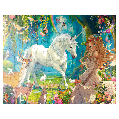 puzzleplate Fairy and Unicorn 100 Jigsaw Puzzle