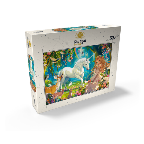 Fairy and Unicorn 500 Jigsaw Puzzle box view2