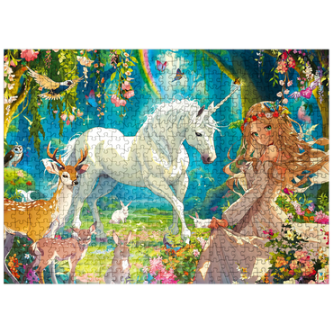 puzzleplate Fairy and Unicorn 500 Jigsaw Puzzle