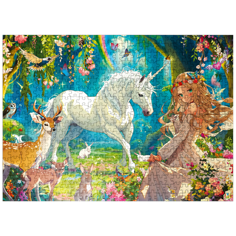 puzzleplate Fairy and Unicorn 500 Jigsaw Puzzle