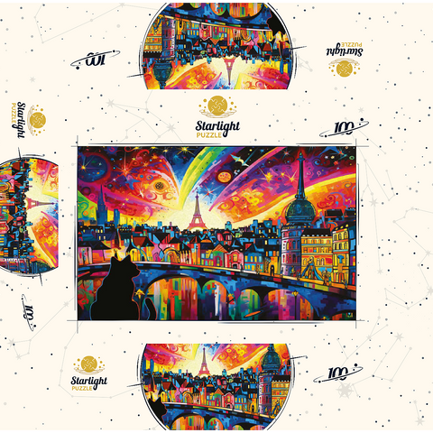 Midnight in Paris 2 100 Jigsaw Puzzle box 3D Modell