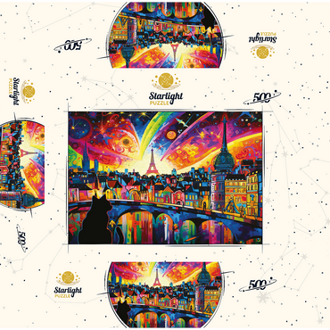 Midnight in Paris 2 500 Jigsaw Puzzle box 3D Modell