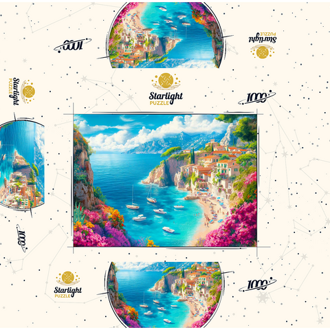 Summer Coast 1000 Jigsaw Puzzle box 3D Modell