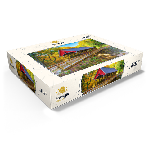 Autumn in Flume Gorge 1000 Jigsaw Puzzle box view1