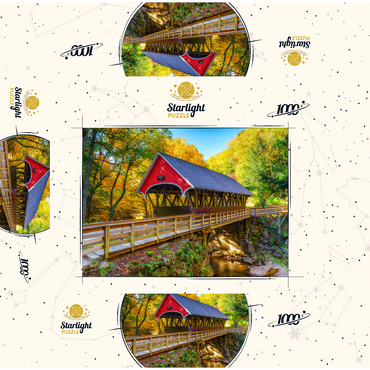 Autumn in Flume Gorge 1000 Jigsaw Puzzle box 3D Modell