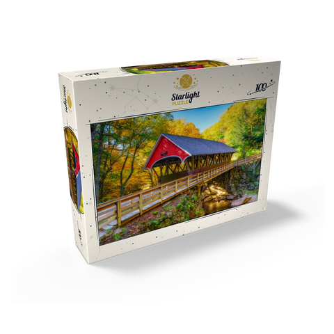 Autumn in Flume Gorge 100 Jigsaw Puzzle box view2