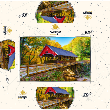 Autumn in Flume Gorge 100 Jigsaw Puzzle box 3D Modell