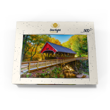 Autumn in Flume Gorge 500 Jigsaw Puzzle box view3