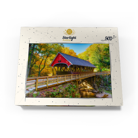 Autumn in Flume Gorge 500 Jigsaw Puzzle box view3