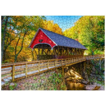 puzzleplate Autumn in Flume Gorge 500 Jigsaw Puzzle