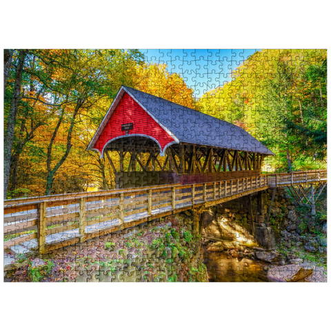 puzzleplate Autumn in Flume Gorge 500 Jigsaw Puzzle