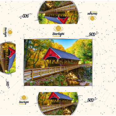 Autumn in Flume Gorge 500 Jigsaw Puzzle box 3D Modell