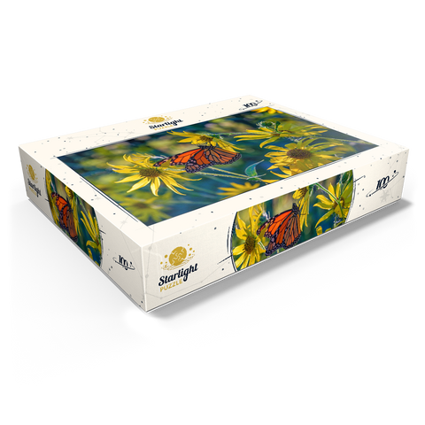 The Monarch and the Sunflower 100 Jigsaw Puzzle box view1