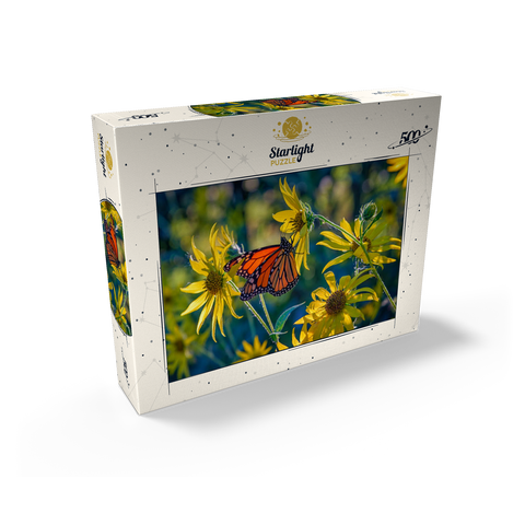 The Monarch and the Sunflower 500 Jigsaw Puzzle box view2