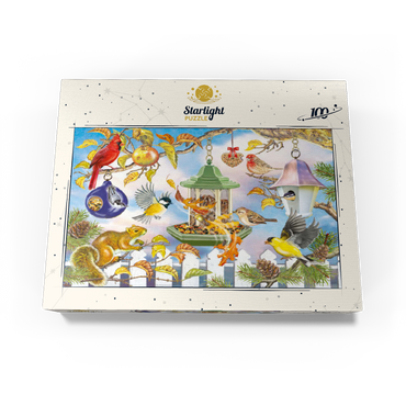Backyard Birds In Autumn 100 Jigsaw Puzzle box view3