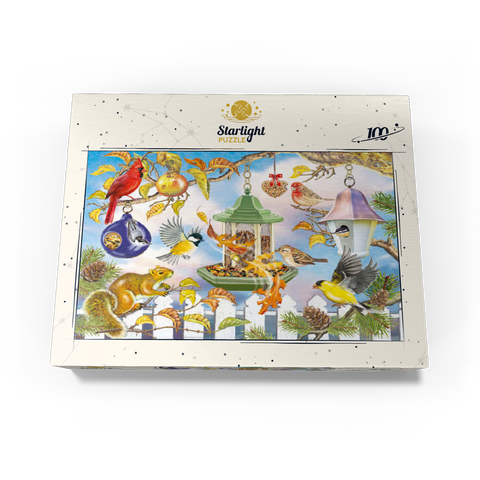 Backyard Birds In Autumn 100 Jigsaw Puzzle box view3